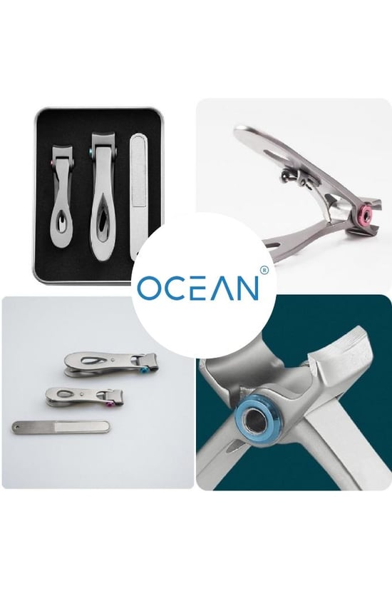 Ocean Solingen Metal Kutuda Lüx 3'lü Tırnak Makası Seti Asu-222