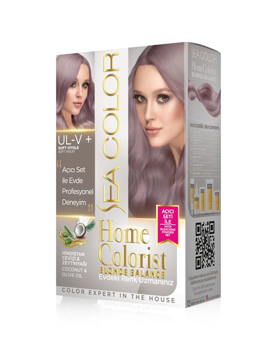 Sea Color Home Colorist Set Boya Ul-v+ Soft Viyole