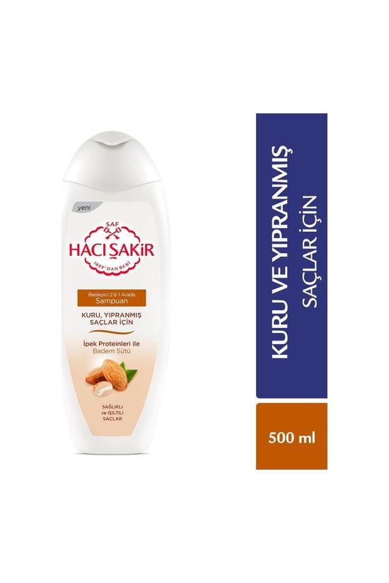 Hacı Şakir Şampuan Badem 2/1 Arada 500 Ml