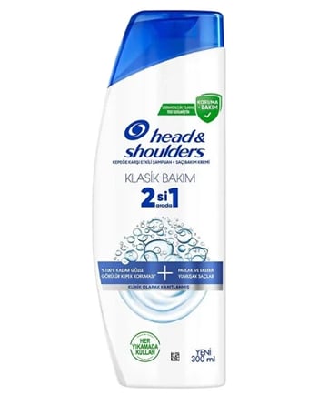 Head & Shoulders Kepeğe Karşı Etkili Şampuan Klasik Bakım 2 Si 1 Arada 300 ML