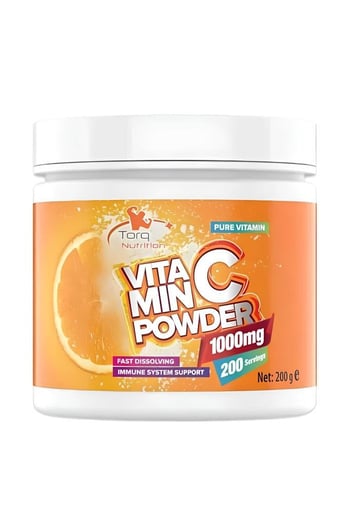 Torq Nutrition Vitamin C Powder 1000 MG Aromasız 200 Gr - 200 Servis