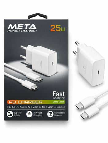 Meta Power 25w Beyaz Type-c Type-c