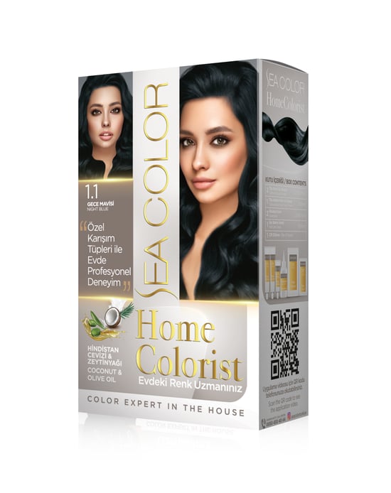 Sea Color Home Colorist Set Boya 1.1 Gece Mavisi