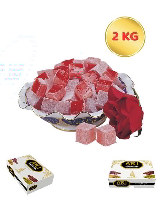 Arı Lokumları Gül Aromalı Lokum - 2 Kg