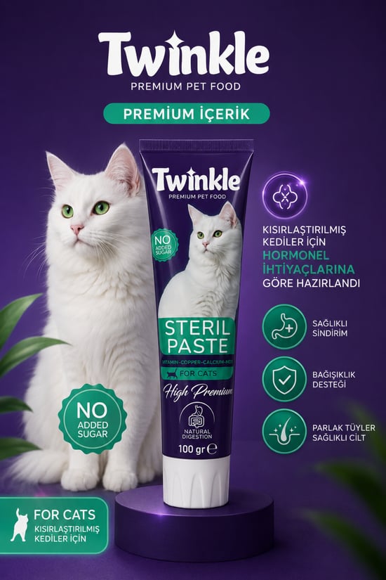 Steril Paste Kedi Malt Macunu 100 Gr