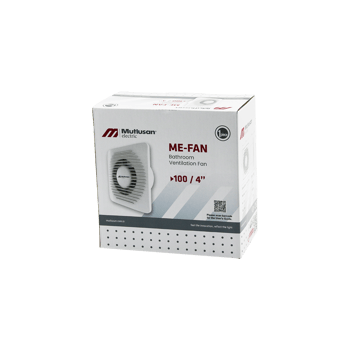 Mutlusan-001 211 000 100 00 00 Me-fan (100) (4") Banyo Tuvalet Havalandırma Aspiratörü (12w) (2450rpm) (100m3/h)