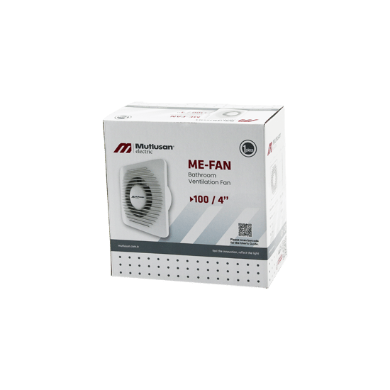 Mutlusan-001 211 000 100 00 00 Me-fan (100) (4") Banyo Tuvalet Havalandırma Aspiratörü (12w) (2450rpm) (100m3/h)