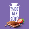Milka Çilekli Yoğurtlu Tablet Çikolata 100 gr - 6 Adet