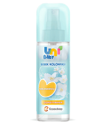 Uni Baby Çiçeksi Ferahlık Nemlendiricli Sprey Bebek Kolonyası 150