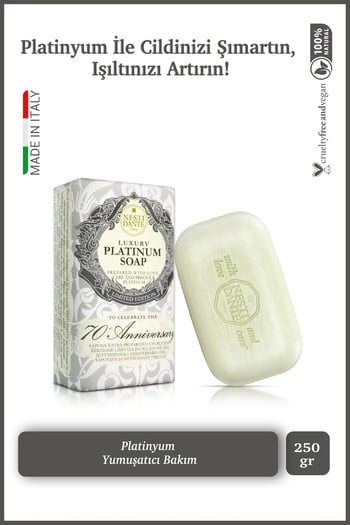 Luxury Platinum Katı Sabun 250 Gr | Platinyum Özlü | Nemlendirici ve Besleyici | Banyo Sabunu