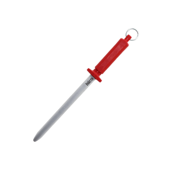 ( 10'' ) ( Oval Yassı ) Masat ( 6gen Renkli Plastik Saplı ) ( Metal Asma Halkalı )