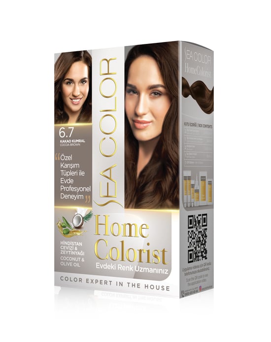 Sea Color Home Colorist Set Boya 6.7 Kakao Kumral