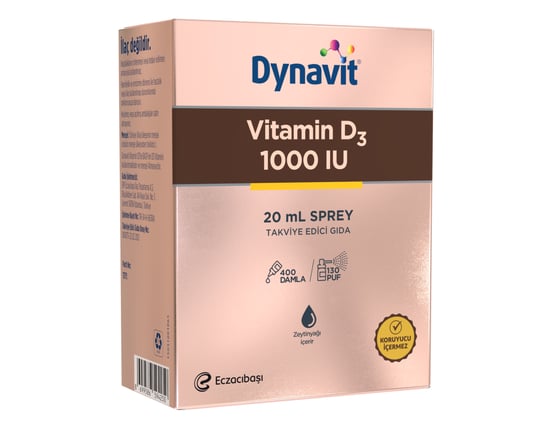 Dynavit Vitamin D3 1000 İu Sprey 20 Ml