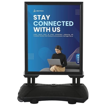 Wind Pro A0 (85x120cm) Siyah Kaldırım Panosu