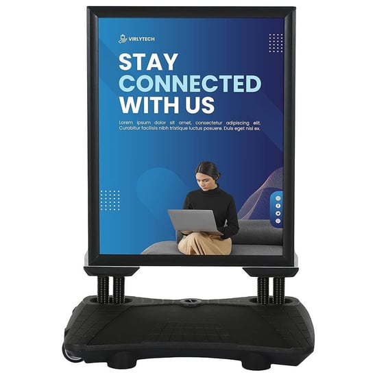 Wind Pro A0 (85x120cm) Siyah Kaldırım Panosu