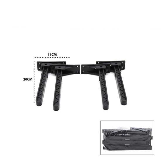 -977 ( Siyah ) Sofra ( Ayağı ) ( Komple Plastik ) ( 20cm ) ( Aç Kapa ) ( Ayak )