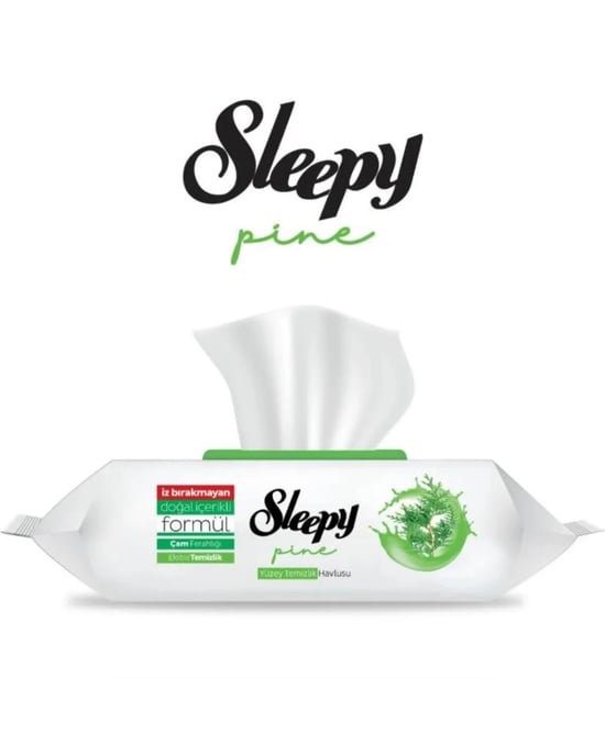Sleepy Yüzey Temizleyici Mendil 100'lü Çam Ferahlığı