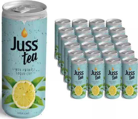 Juss Tea Soğuk Çay Limon 250ml 24'lü