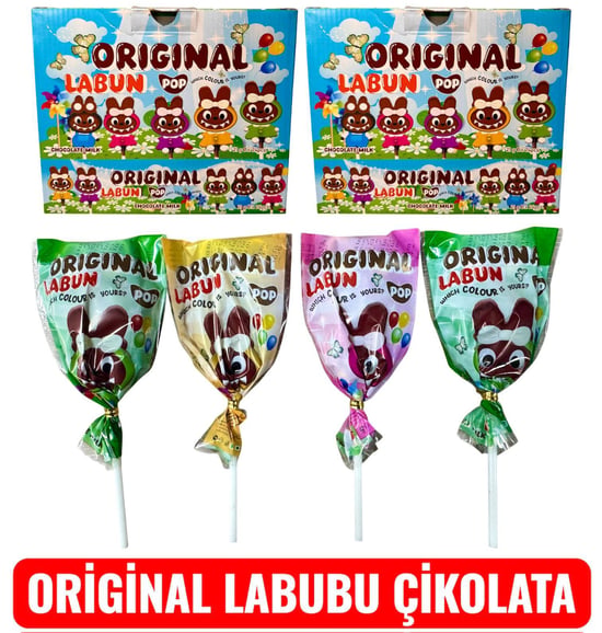 Original Labubu Çubuk Çikolata 24lü