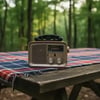 Diyarı Fırsat Yg-1082mini-s Retro Radyo Güneş Enerjili Bluetooth Hoparlör Usb Sd Kart Girişli Led Işıklı