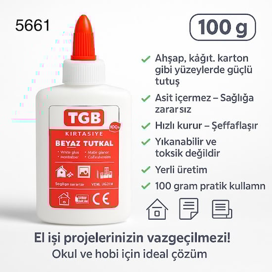 Tgb Beyaz Ahşap Tutkalı 100gr