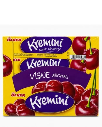 Ülker Kremini Vişne Aromalı Toffe Şeker 44 Gr 20'li Paket