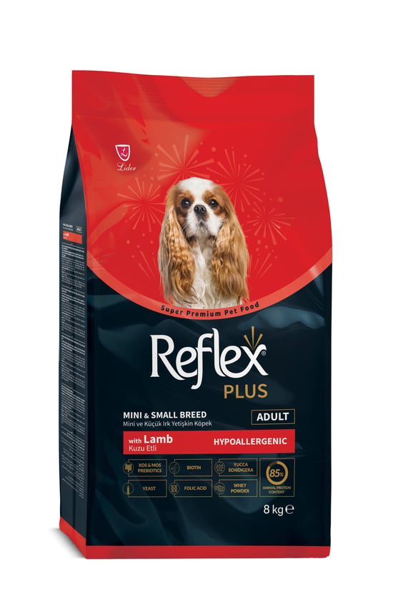 Plus Hipoalerjenik Mini ve Küçük Irklar için Kuzu Etli Yetişkin Köpek Maması 8 kg