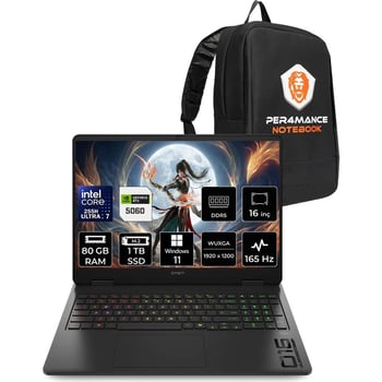 Hp Omen Slim 16 Core Ultra 7 255h Rtx 5060 8gb 80gb Ram 1tb Ssd 16" Fhd+ 165hz Win11 Pro Ck9l3eapn43
