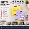 İ11-030 0221a ( Dijital & Pilli ) ( Desenli Renkli Cam ) Banyo Baskül Terazi Tartı ( Lcd Ekran ) ( 180kg/50gr ) ( 26x26cm )