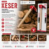 Forvet Çakır ( Vakumlu ) ( Çelik Metal ) Keser ( Ahşap Saplı )