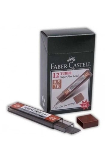 Faber-castell Super Fine Min Kalem Uçu Siyah 0.5 Mm 2b ×12 Adet