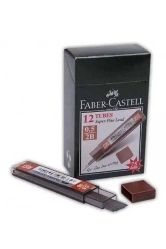 Faber-castell Super Fine Min Kalem Uçu Siyah 0.5 Mm 2b ×12 Adet