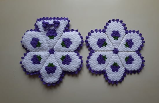 HERŞEY FIRSAT BANYO EL ÖRMESİ YÜN LİFİ 2'Lİ SET TAKIM - Mor