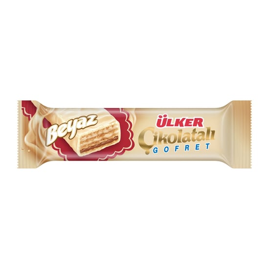 Ülker Beyaz Çikolatalı Fındıklı Kremalı Gofret 35 Gr X24'lü
