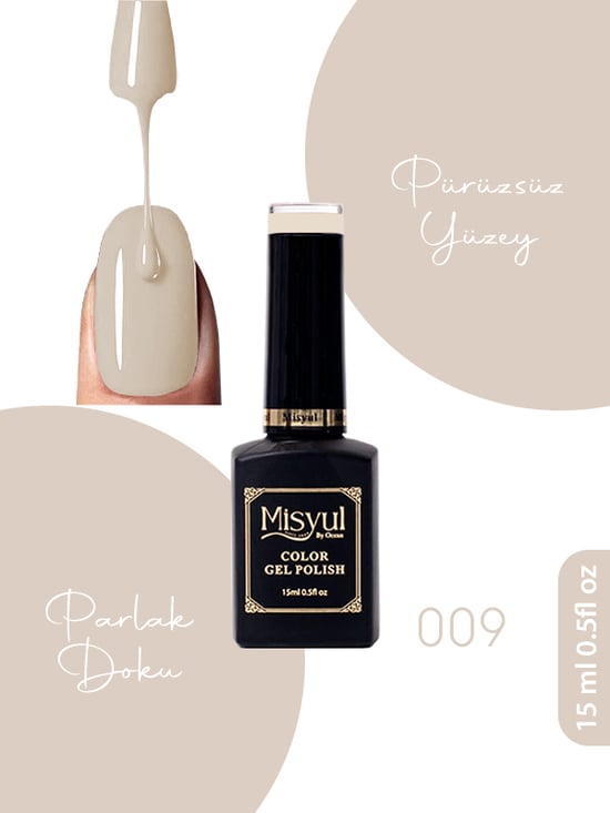 Misyul Uv Led Kalıcı Oje Nail Art 15 Ml 009