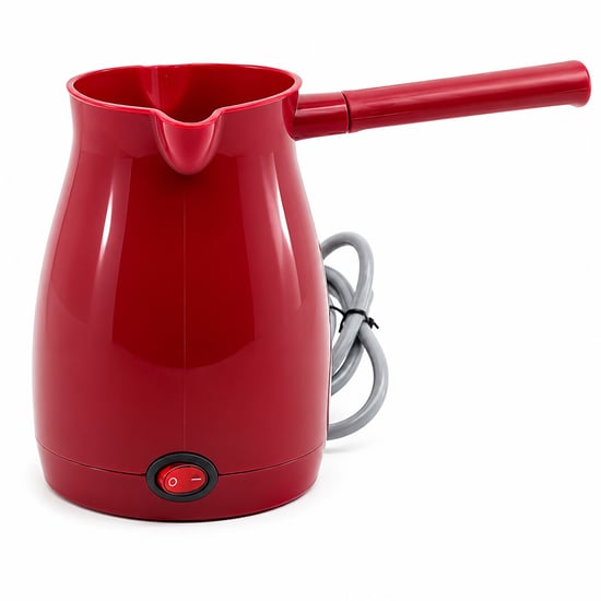 Awox Caffeen ( Kırmızı ) Elektrikli Cezve ( Türk Kahvesi ) Makinesi ( Plastik ) ( Çift Ağız ) ( 0.4lt & 5 Fincan ) ( 1000w )