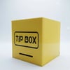 Kare Tipbox - Bahşiş Kutusu Sarı - 14x14xh13cm