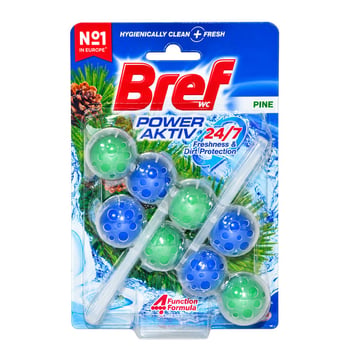 Bref Power Aktiv Klozet Blok Çam Kokulu 50gr X 2'li Paket