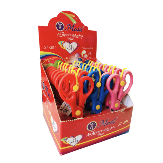 Mas-st-201-anaokulu Makası Yaylı 24 Lu