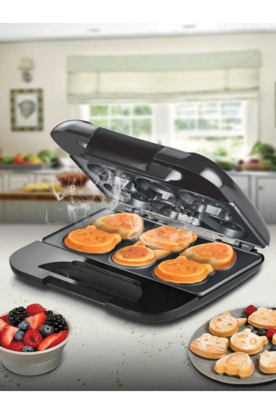 Kiwi Ksm-2405k Elektrikli Çocuk Waffle Makinesi Siyah