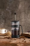 Qlux Ideas 400 Ml French Press Kahve Demleme Potu - Bpa Free Plastik Gövde, Kolay Kullanım, Filtreli Bitki Çayı ve Kahve Demleyici