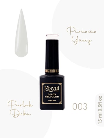 Misyul Uv Led Kalıcı Oje Nail Art 15 Ml 003