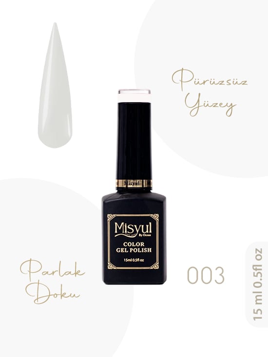 Misyul Uv Led Kalıcı Oje Nail Art 15 Ml 003