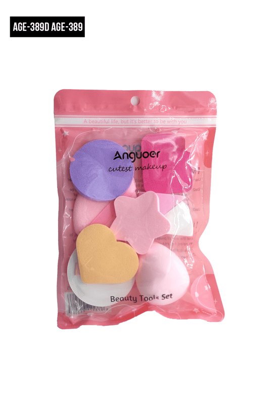 İthal Aksesuar Renkli 9'lu Makyaj Süngeri