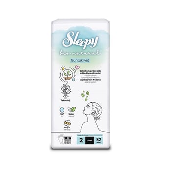 Sleepy Bio Natural Günlük Ped Uzun 32 Li