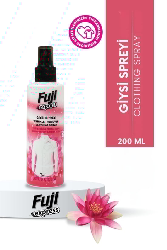 Fuji Ütü Etkili Giysi Spreyi Lotus Çiçeği Ferahlatıcı Ve Pratik Giysi Bakımı 200 ml
