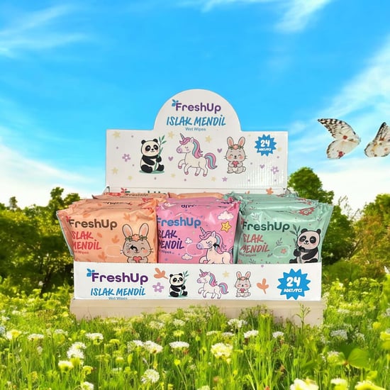 Fresh Up 20'li Islak Mendil Figürlü