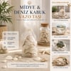 İ12-252 ( Poşetli ) ( Renkli Mix ) Midye & Deniz Kabuk Vazo Taşı