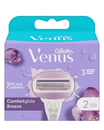 Gillette Venüs Comfortglide Breeze Tıraş Bıçağı 2'li Yedek