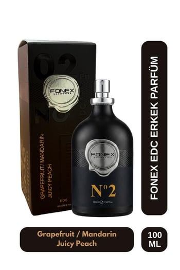 Fonex No:2 Edc Erkek Parfüm 100 Ml Grapefruit & Mandarin Juicy Peach